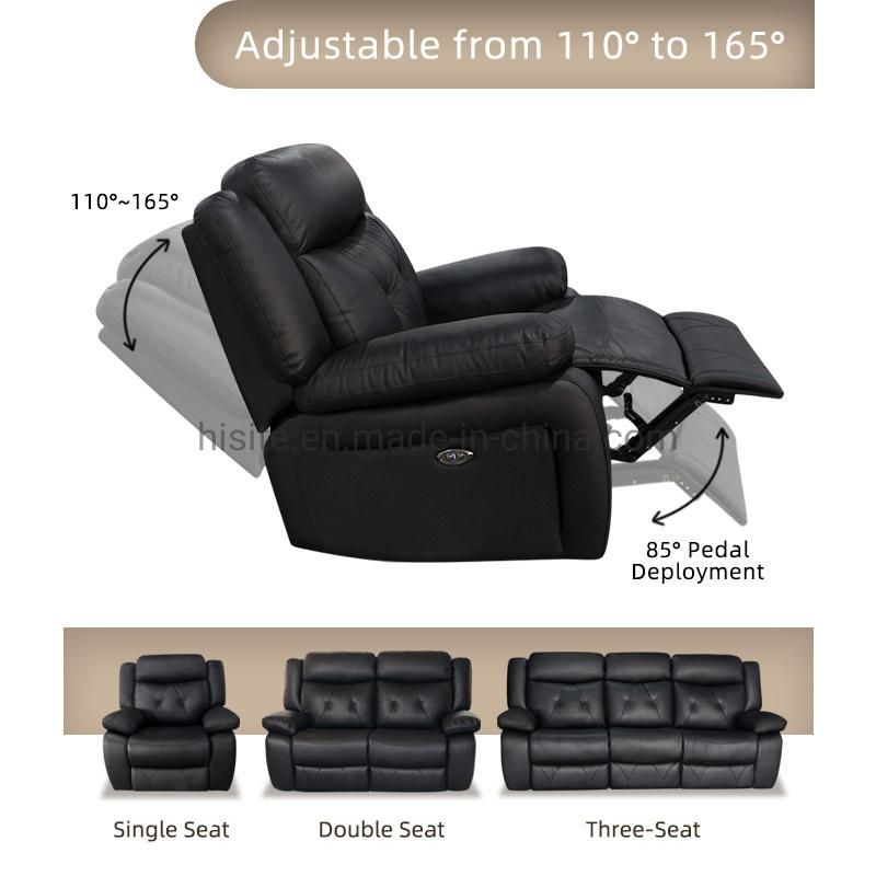 Modern PU Leather High Back Recliner Chair Sale Comfortable Single Manual Recliner Sofa Cinema
