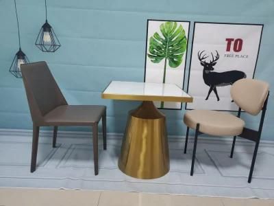 Nordic Modern Furniture Living Room Metal Marble Coffee Table