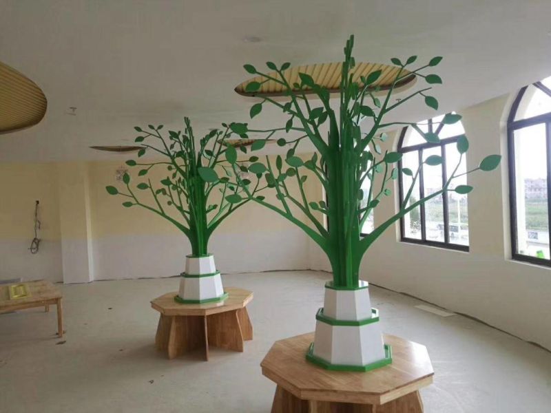 Kindergarten Reading Area Kids Table with Tree, Kindergarten and Preschool Reading Area Decoration Tree, Children Reading Table