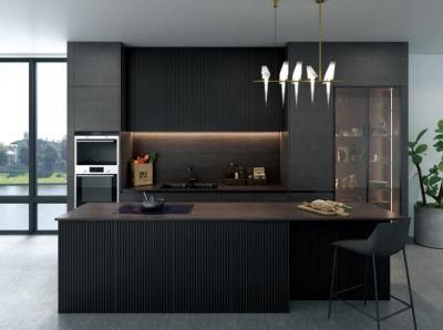 Kitchen Furniture Design Wood Veneer Kitchen Cabinet for Wholesales