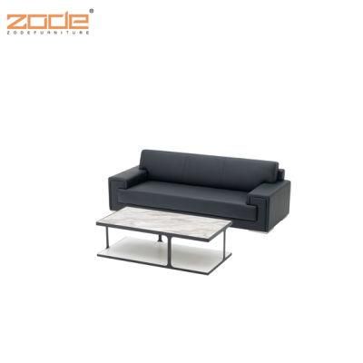 Zode Modern Home/Living Room/Office Furniture Amazon Hot Selling Factory Luxury Nordic Leather Sofa Set with Table