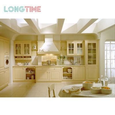 Manufacturer Direct Sale High Quality Glass Furniture Light Luxury Hampter Door Design Kitchen Cabinet