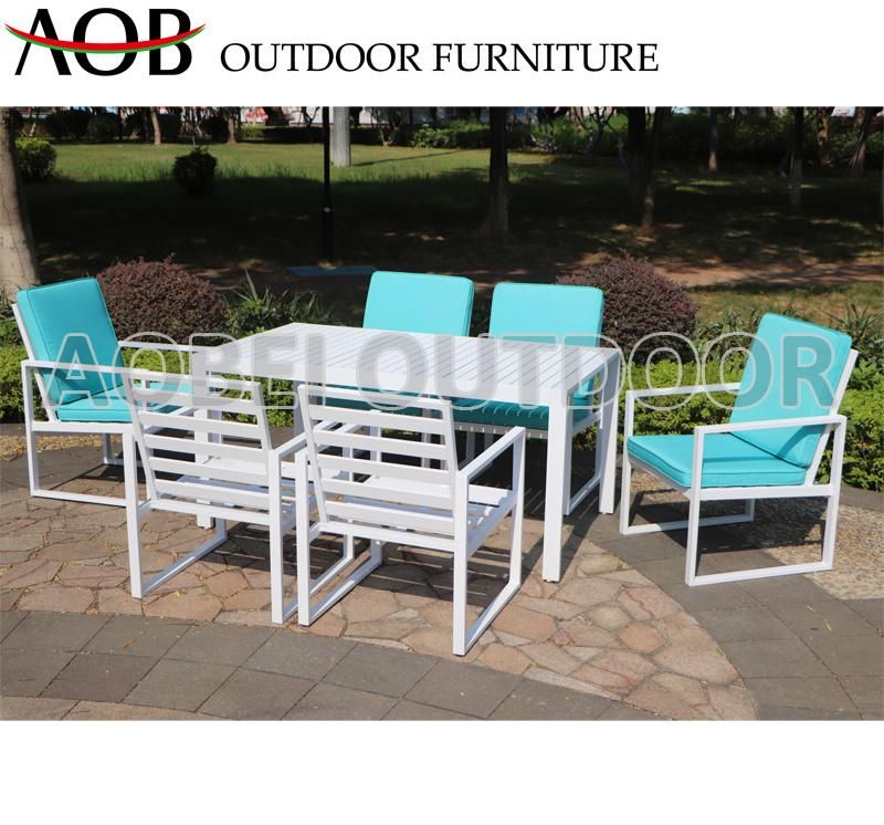 Modern Outdoor Garden Home Hotel Resort Restaurant Cafe Dining Table 6 Seater Chair Furniture