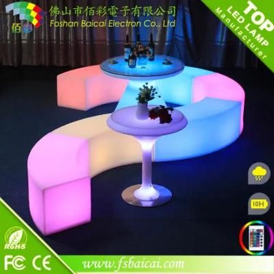 Luminous Flashing Commercial Bar Furniture Glowing LED Bar Chair
