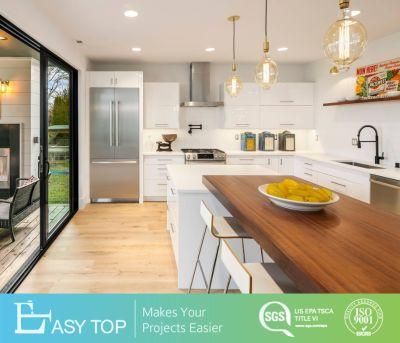 Australian Project Modern High Glossy White Lacquer Wooden MDF Door Modern Kitchen Cabinet
