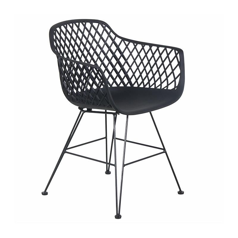Rikayard High Quality Modern Cheap Wholesale Aurora Dining Arm PP Plastic Chair