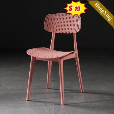 Simple New Black Plastic Cafe Dining Stackable Adult Cheap PP Plastic Chair