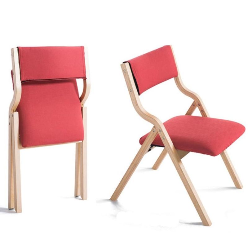 High Quality Folding Chair Furniture with Wood Leg