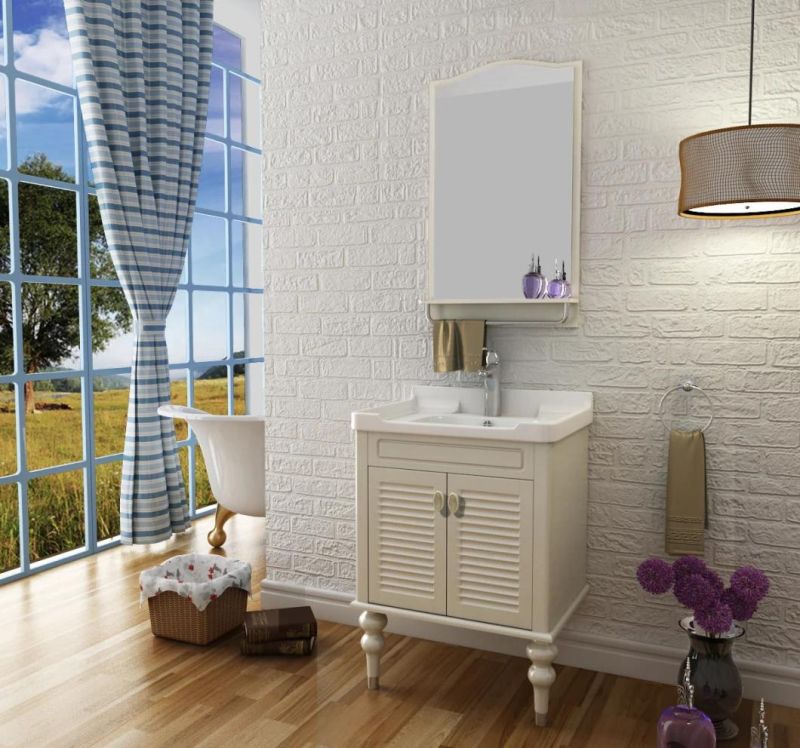 Floor Stand PVC Modern Bathroom Cabinets Vanities Hotel Bathroom Furniture