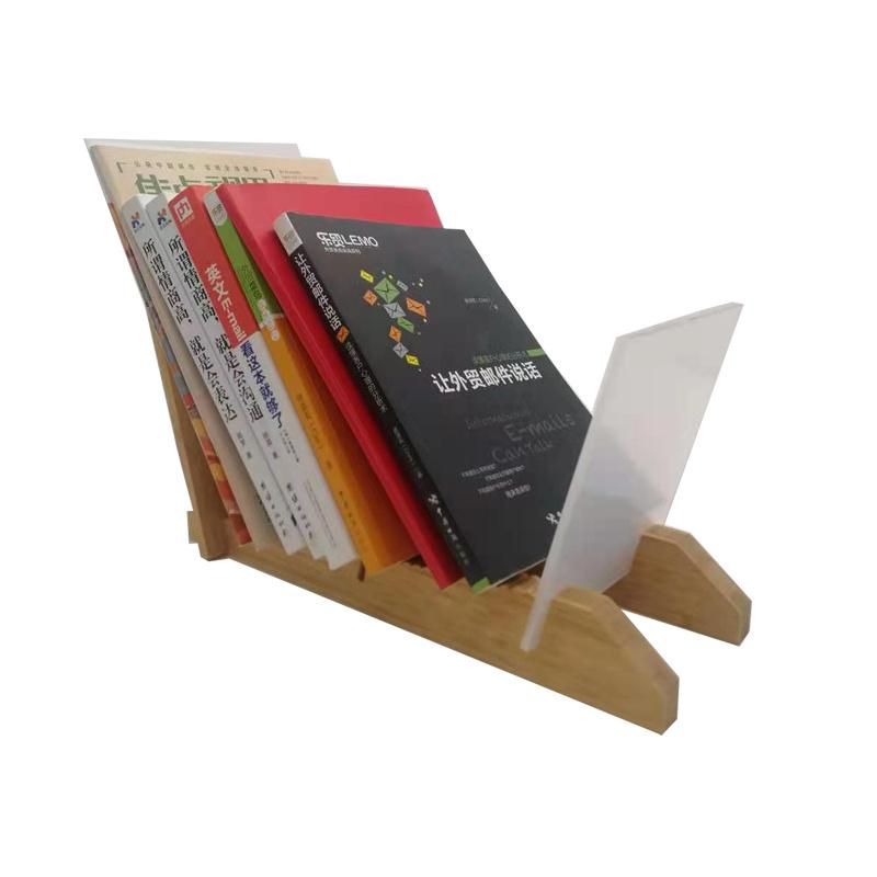 Multipurpose Bamboo Bookcase Desktop Storage Rack Counter Top Book Shelf
