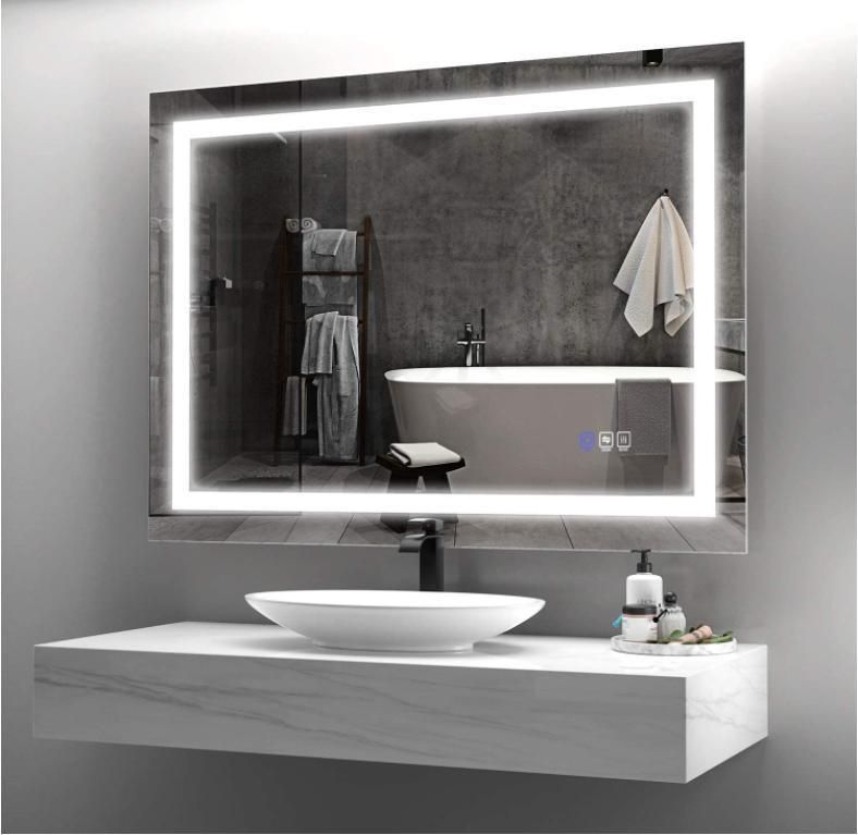 LED Bathroom Mirror Wall-Mounted Vanity Mirror with Anti Fog