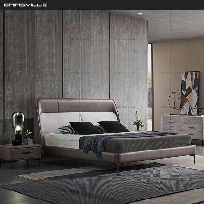 China Wholesale Gainsville Design Modern Bed Bedroom Bed Furniture Leather Fabric Bed Gc1833