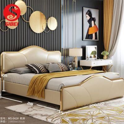 Luxury Modern Popular Solid Wooden Platform Gas Lift Bed Frame Wholesale Supplier