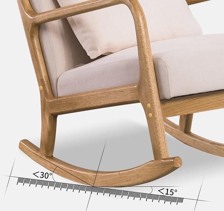 Modern Nordic Design Leisure Chair Rocking Chair for Living Room Balcony