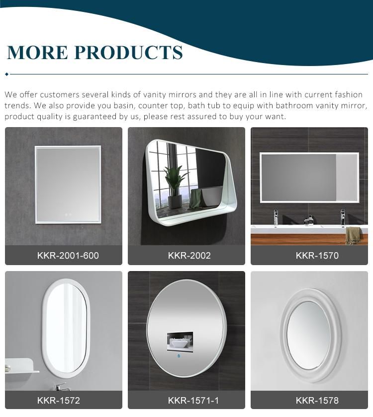 High End Washroom Basin Mirror Solid Surface Makeup Mirror