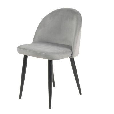 China Hebei Cheap Contemporary Modern New Top Z Shape Leather PU Black Metal Iron Dining Chair Modern Dining Chair Set Designer