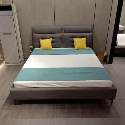 Modern Home Furniture Metal Leg Bedroom Double King Size Hot Selling Bed