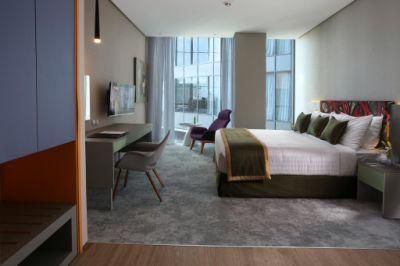 Foshan Wooden 5 Star Modern Hotel Apartment Furniture Living Room Bedroom Set Furniture King Size Bed for Villa