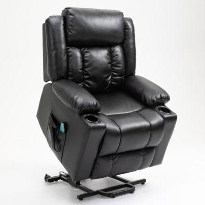 Modern USB Air Leather Luxury Electric Lift-up Recliner Chair 1 Seater Massage Sofa Living Room Home Office Hotel Furniture