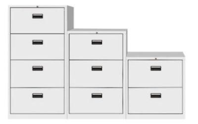 Modern Office Metal Lateral Storage Cabinet Filing Cabinet for Office with 3 Drawers