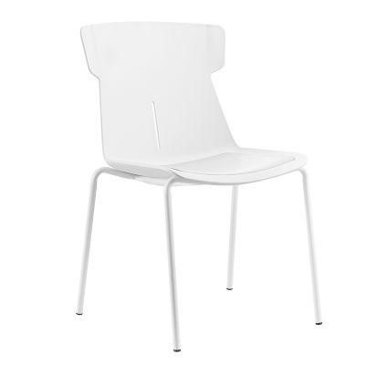 Nordic Adult Plastic Chair Household Backrest Dining Chair Thick Modern Lounge Room Chair Stackable