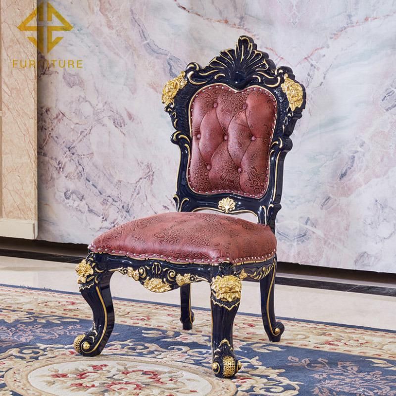 Classic Design Wood Carve Frame Kingthrone Wedding Chair