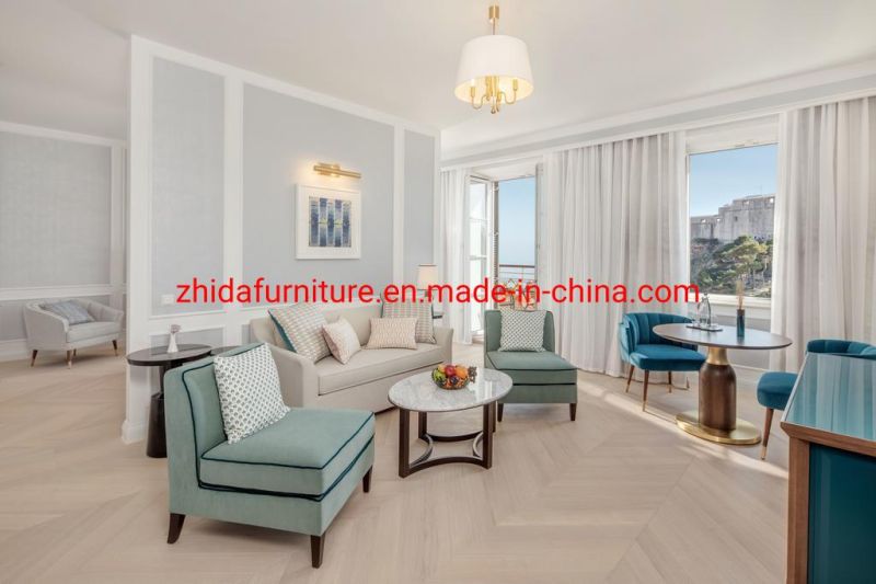 China Foshan Factory Luxury Hotel Apartment Villa Bedroom Furniture Bed Room Furniture King Size Bed