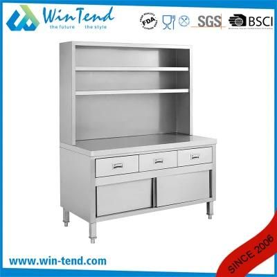 Furniture Kitchen Stainless Steel Commercial Cheap Storage Cabinet with Shelves