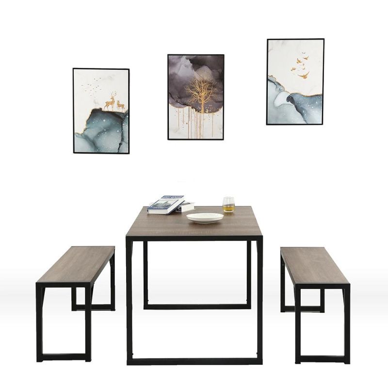 Dining Tables Modern Studio Soho Dining Table with Two Chair 3 Piece Set