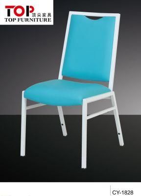 Top Furniture Foshan Factory Comfortable Backrest PU Leather Dining Chair