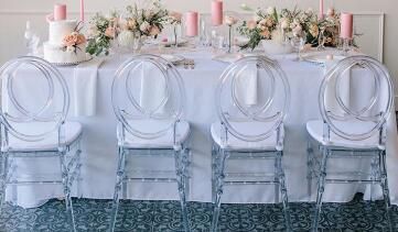 Modern Clear Crystal Transparent Tiffany Acrylic Phoenix Chairs for Wedding Room and Events