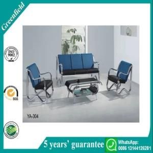 Hot Sale Blue Cheap Comfortable Modern Leather Office Sofa Reception Area Furniture