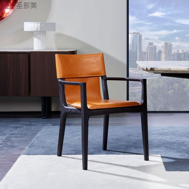 Modern Hot Selling Leather Furniture Dining Chair