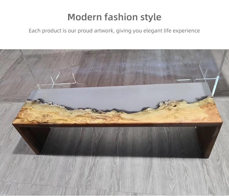 New Arrival Eco Friendly Modern Design Epoxy Resin Table for Dinner