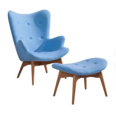 MID Century Modern Furniture Cashmere Grant Featherston R160 Contour Lounge Chair and Ottoman