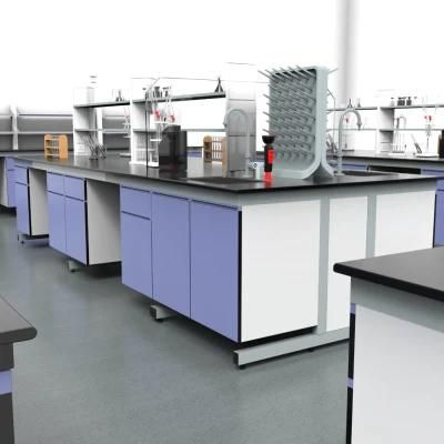 Factory Direct Sale Chemistry Steel Lab Furniture with Paper, Factory Mode School Steel Medical Lab Bench/