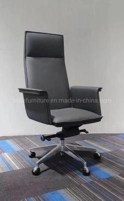 Zode Flash Furniture High Back White Leather Soft Executive Swivel Office Chair with Flared Arms