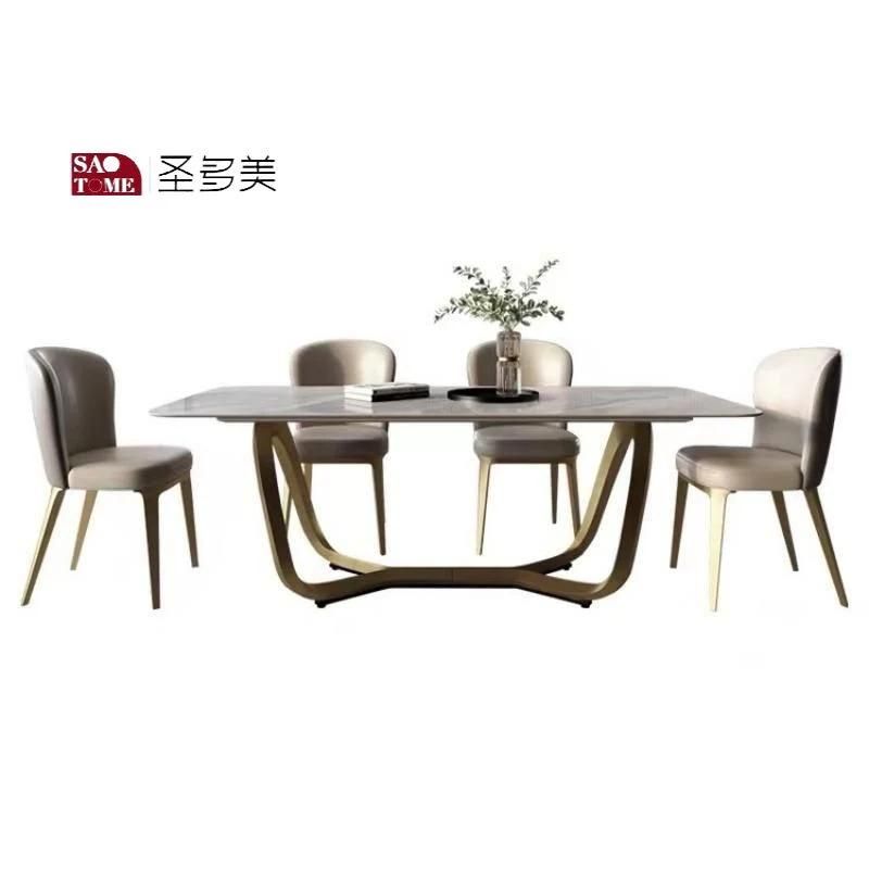 Italian Style Simple Popular Living Room Dining Room Furniture Metal Net Dining Table