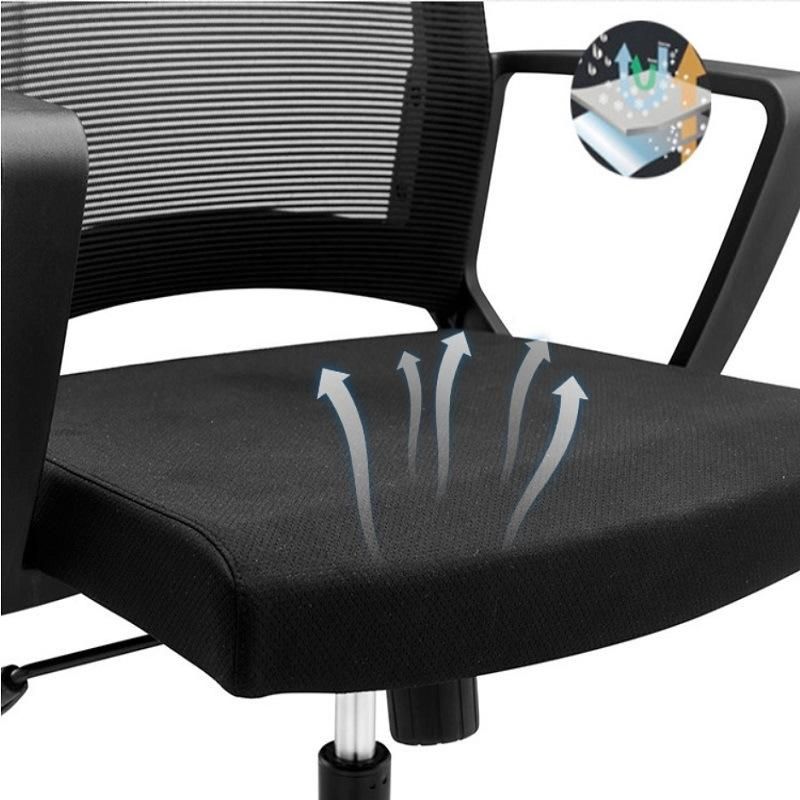 Modern Ergonomic Conference Furniture MID Back Manager Fabric Mesh Chair Office Use Swivel Visitor Chairs