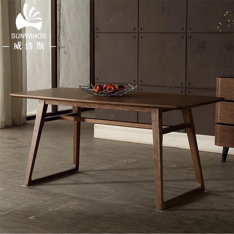 Modern Fashion Solid Wood Veneer Dining Table Writing Table Home Furniture