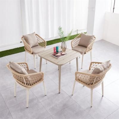 Garden Hotle Patio Aluminium Chairs Dining Chair Sets Metal Outdoor Sofa Foshan Modern Rattan/Wicker Garden Custom Furniture Set