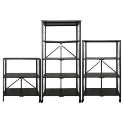 3 Shelf Metal Durable Adjustable Household Kitchen Storage Shelving Unit