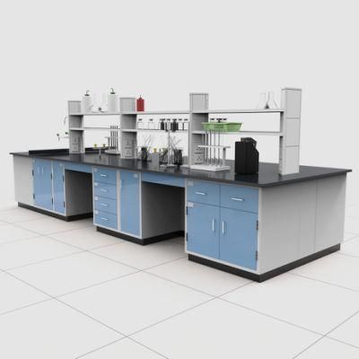 Hospital Steel Lab Furniture with Power Supply, Hospital Steel Lab Bench Paper/