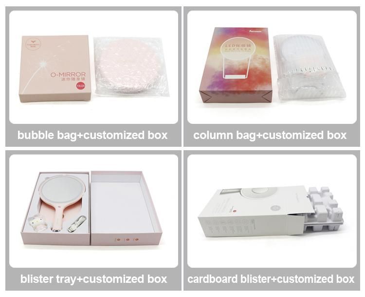 Portable Pad Deign Travel Makeup LED Cosmetic Lighted Mirror