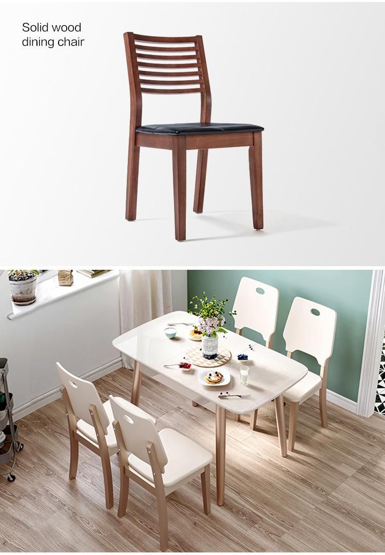 Furniture Modern Furniture Home Furniture Household Tempered Glass Folding Round Dining Table Solid Wood Feet Dining Table and Chair Sets Dining Room Furniture