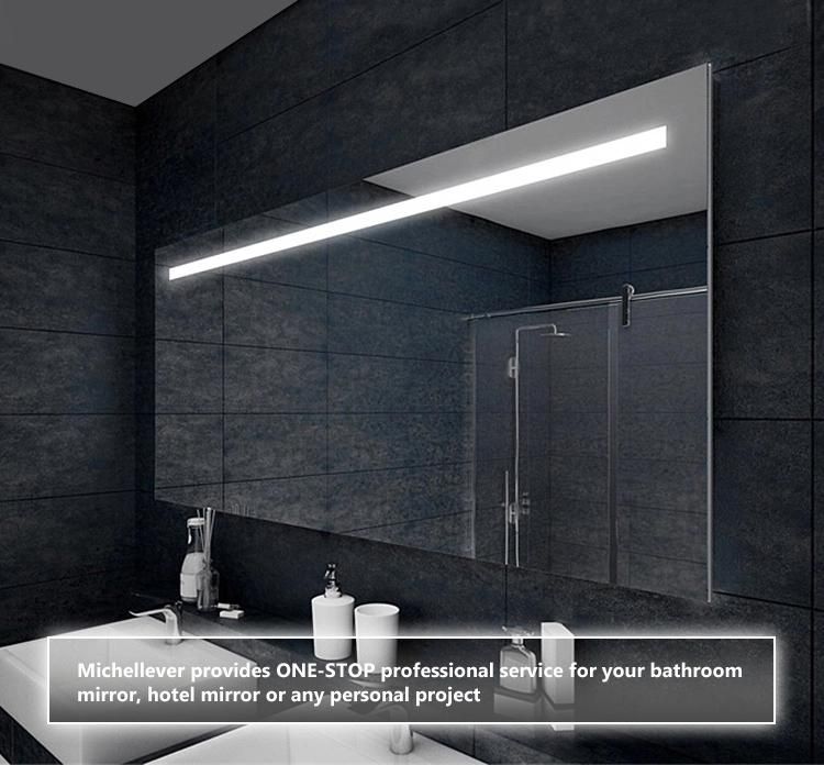 Hotel Wholesale 700 X 500 mm Waterproof Illuminated Lighted LED Bathroom Anti-Fog Mirror with Touch Sensor