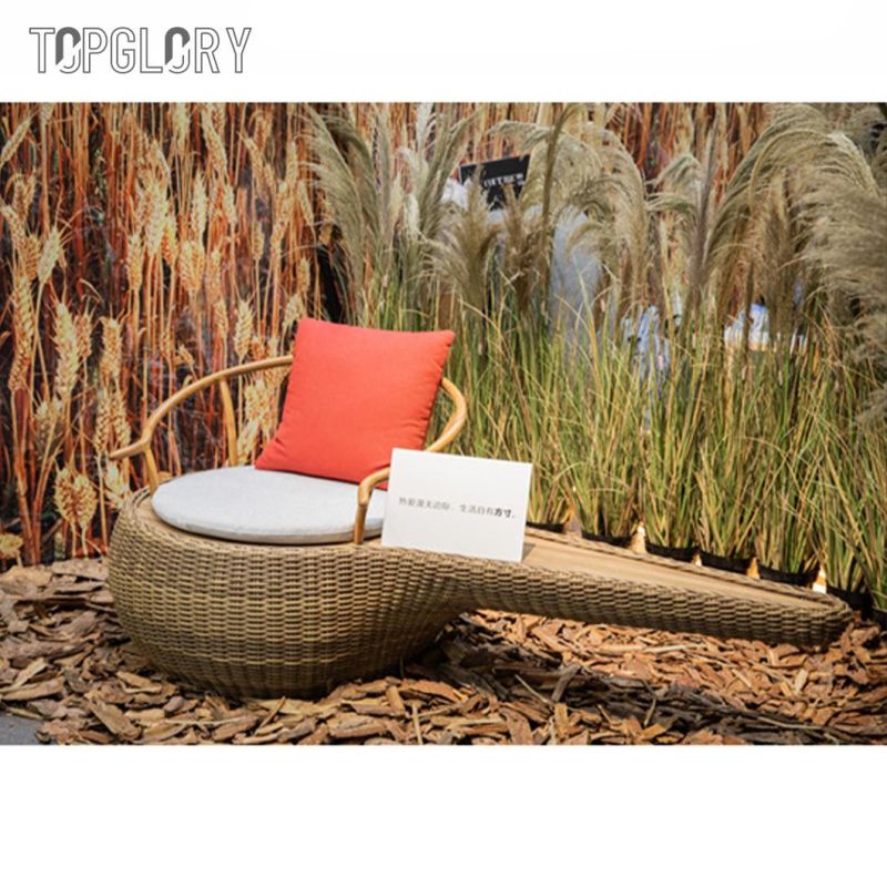 Modern Rattan Furniture Innovative Design Home Hotel Garden Aluminum Frame Outdoor Chair