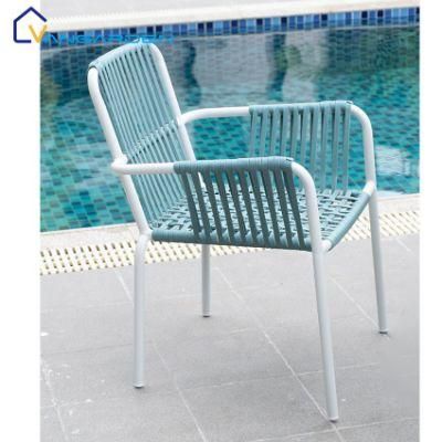 Luxury Modern Garden Chairs Outdoor Furniture with Plastic Rope