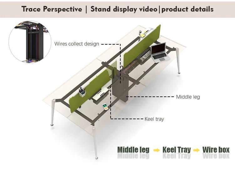 Melamine Modern Open Office Workstation Office Desk