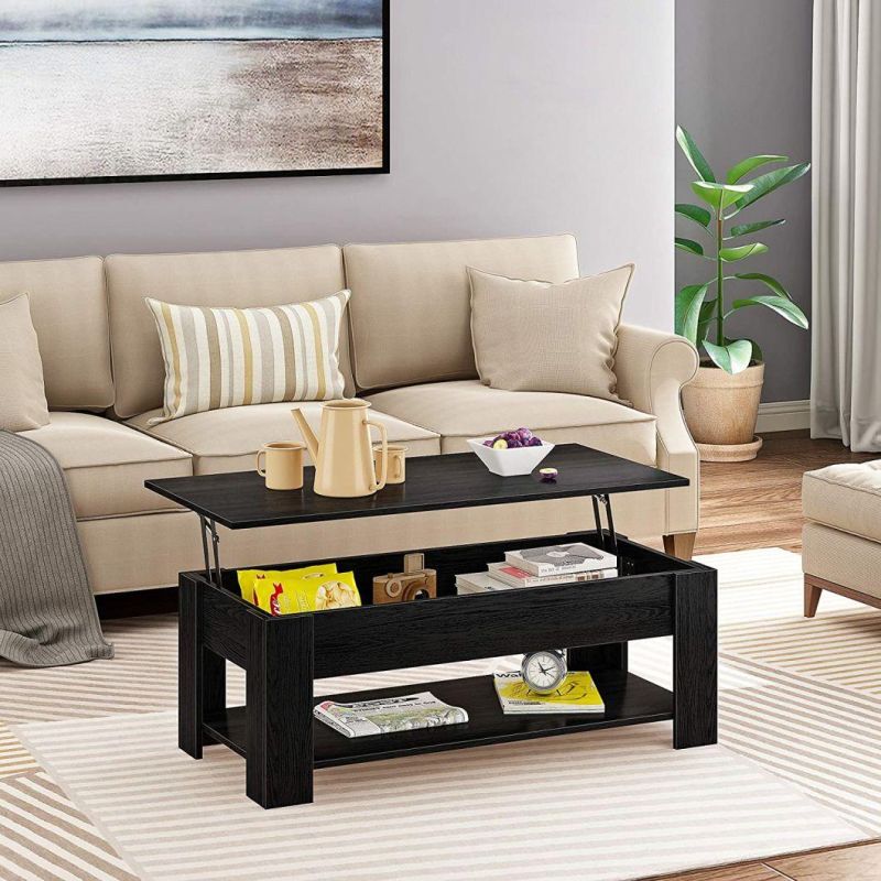 Modern White Cocktail Table Coffee Table Coffee Cabinet for Living Room